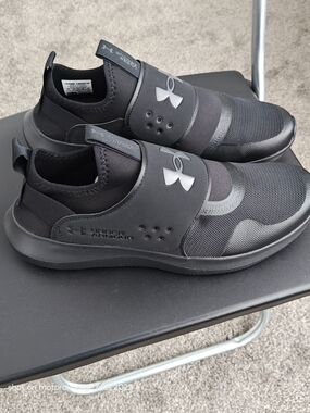 Under Armour Runplay Men's Slip-On Athletic Sneakers Black Size 11.5 3024870-003